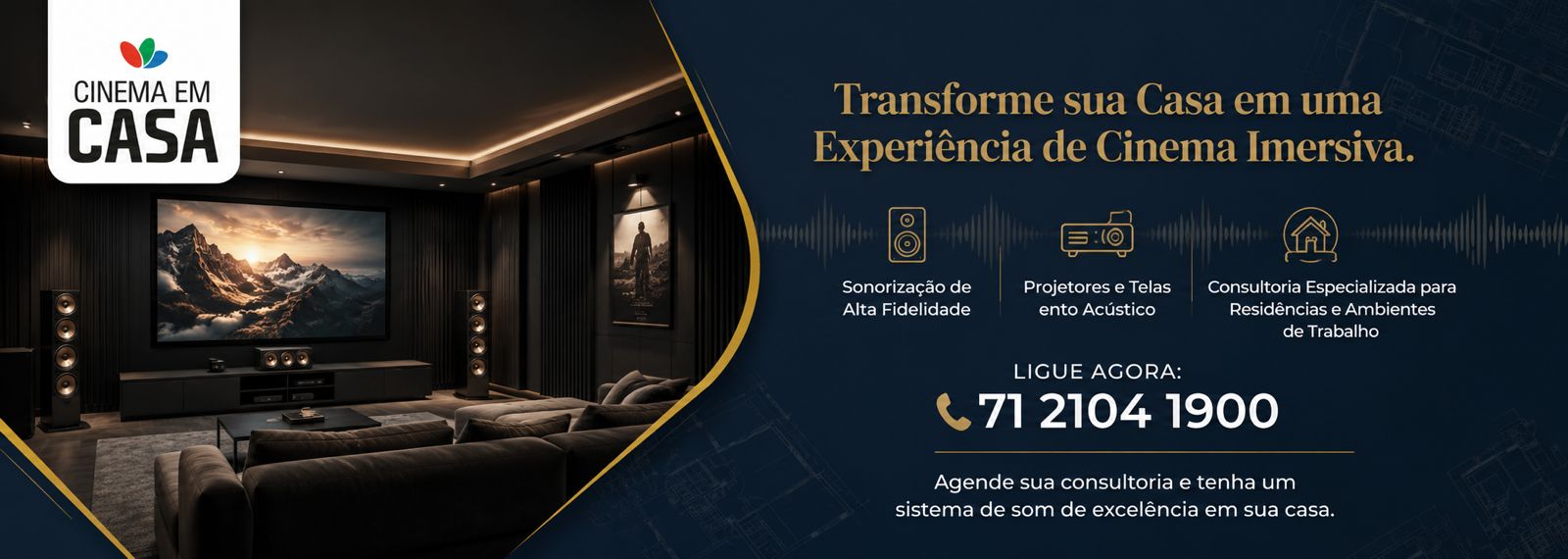 Cinema em Casa — transforme sua casa em uma experiência de cinema imersiva